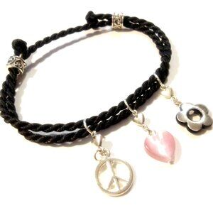 Peace Love And Nature Boho Wrap Bracelet